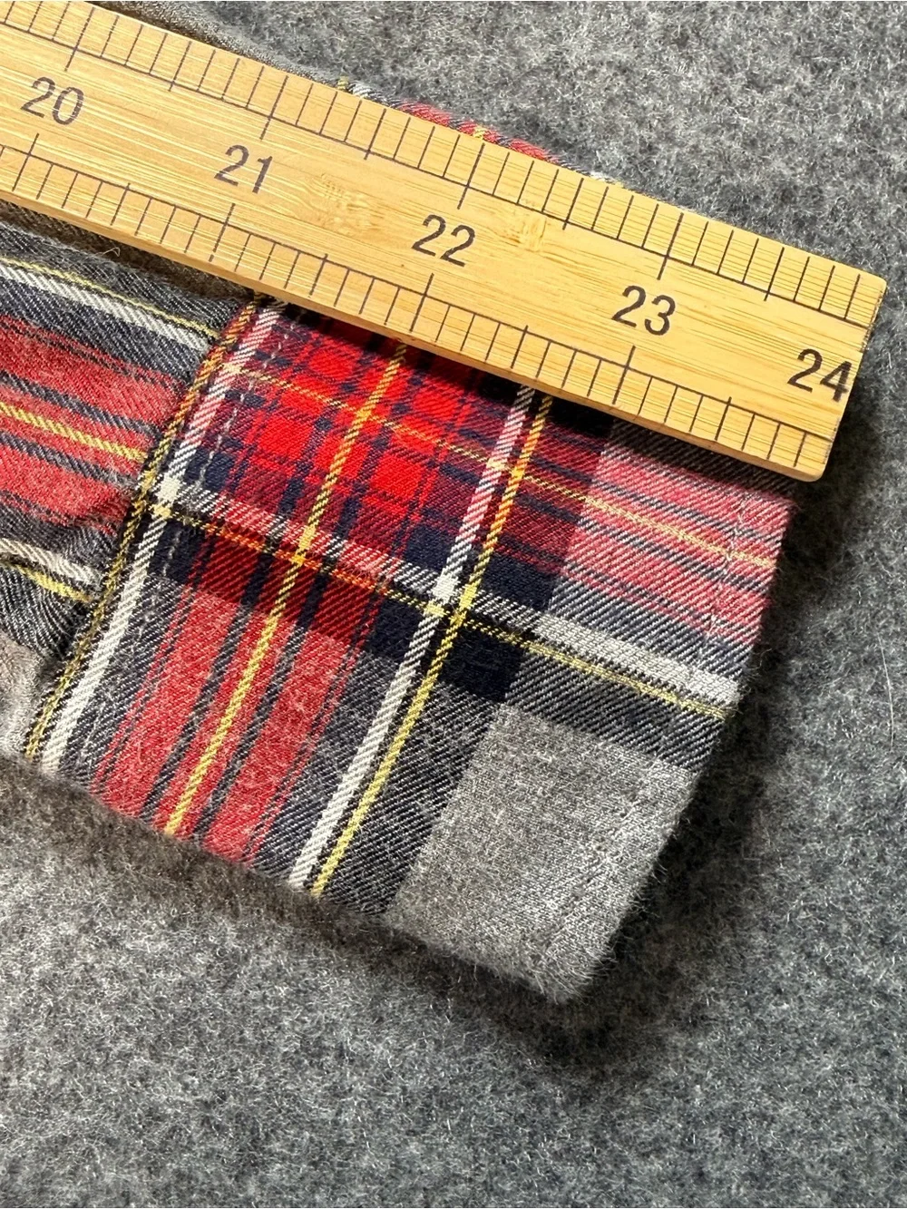 J.Crew Gray Red Tartan Plaid Flannel Button Down Shirt Size Small Preppy Fall